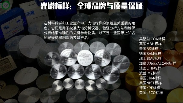 光譜（pǔ）標樣：全球品牌與質量保證（zhèng）